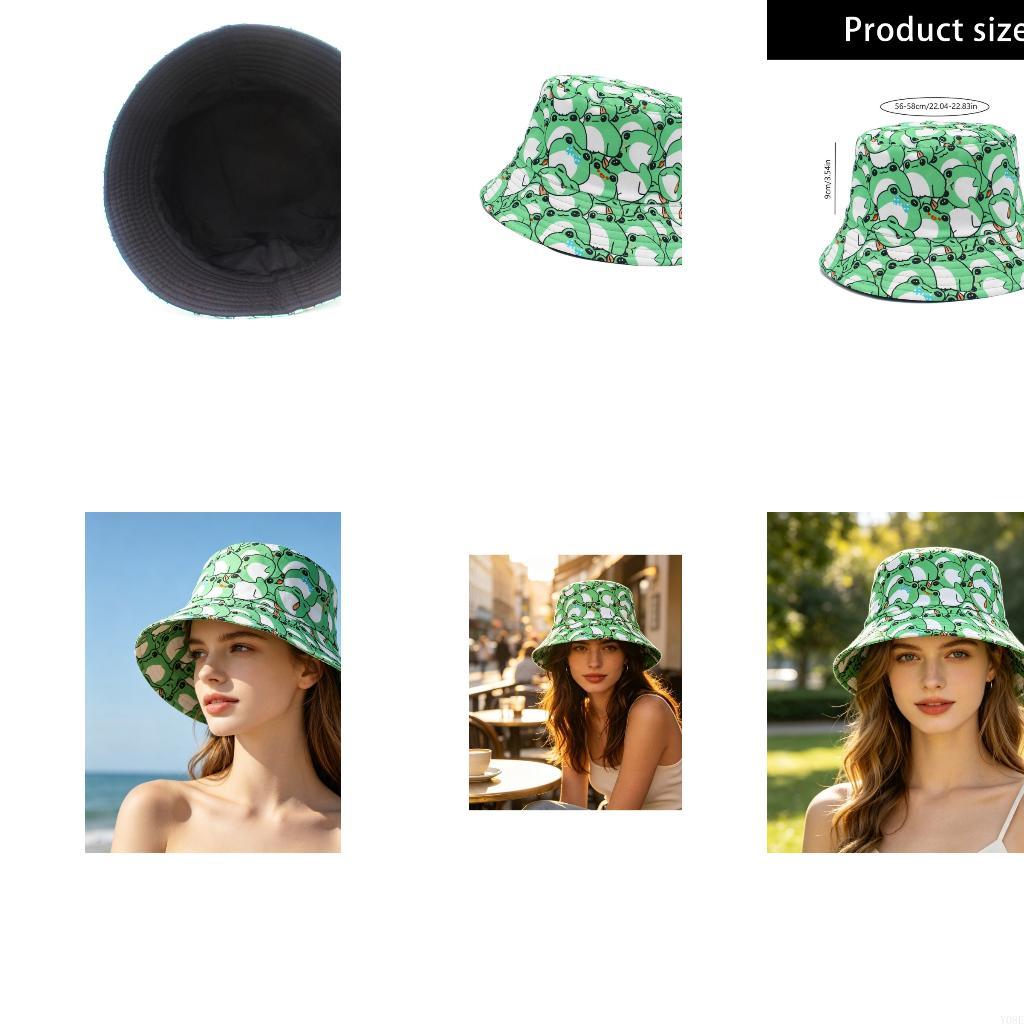 Packable Hat Nylon - Mũ xô in hình ếch có