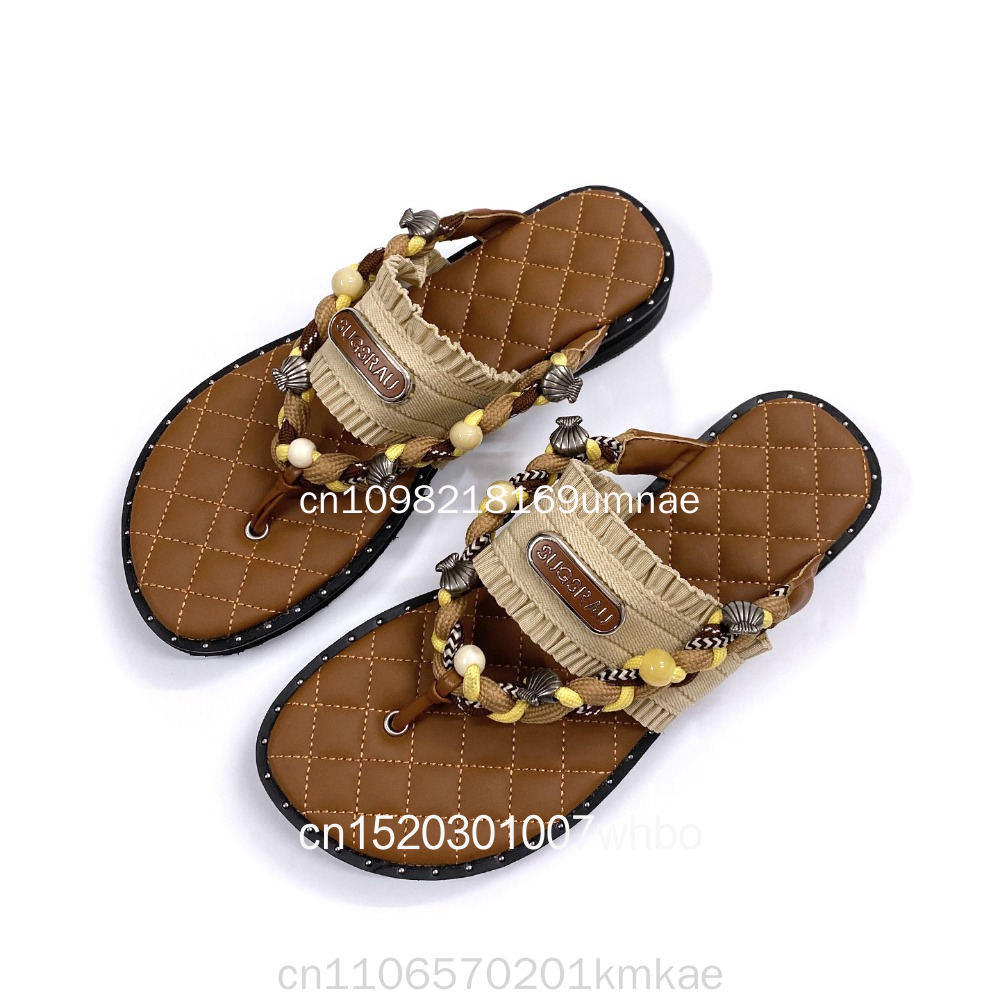 New Retro Woven Women's Slippe - đánh giá và giá Flip Flop Leather Men