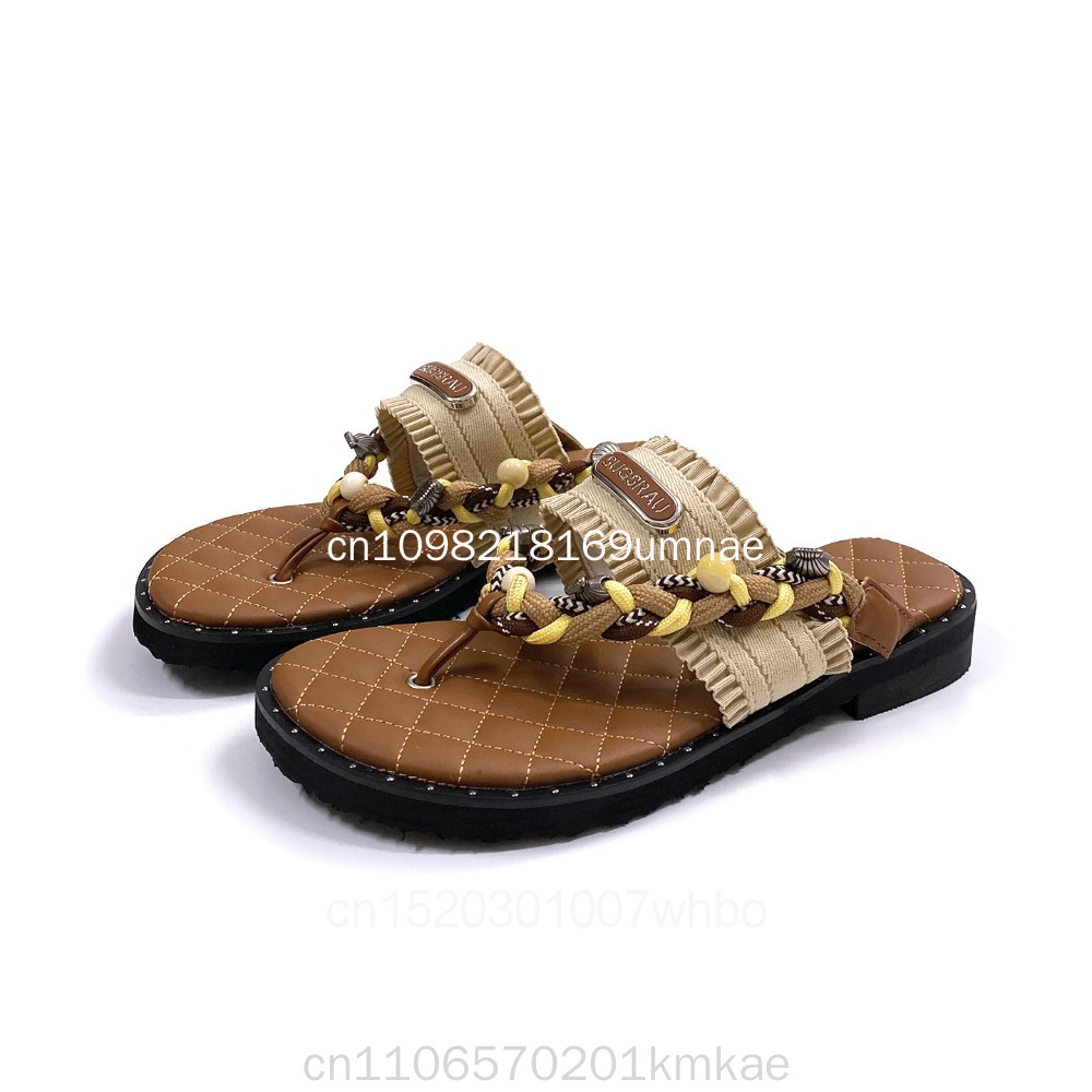 New Retro Woven Women's Slippe - đánh giá và giá Flip Flop Leather Men
