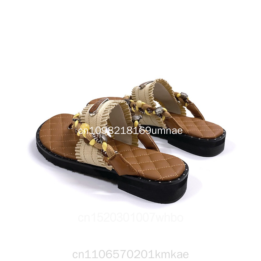 New Retro Woven Women's Slippe - đánh giá và giá Flip Flop Leather Men