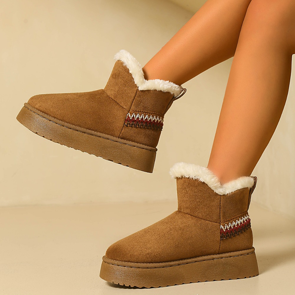 New Winter Women's Suede Snow  - đánh giá và giá Espadrille Slip On