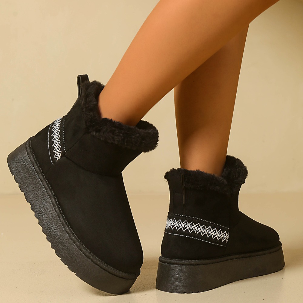 New Winter Women's Suede Snow  - đánh giá và giá Espadrille Slip On