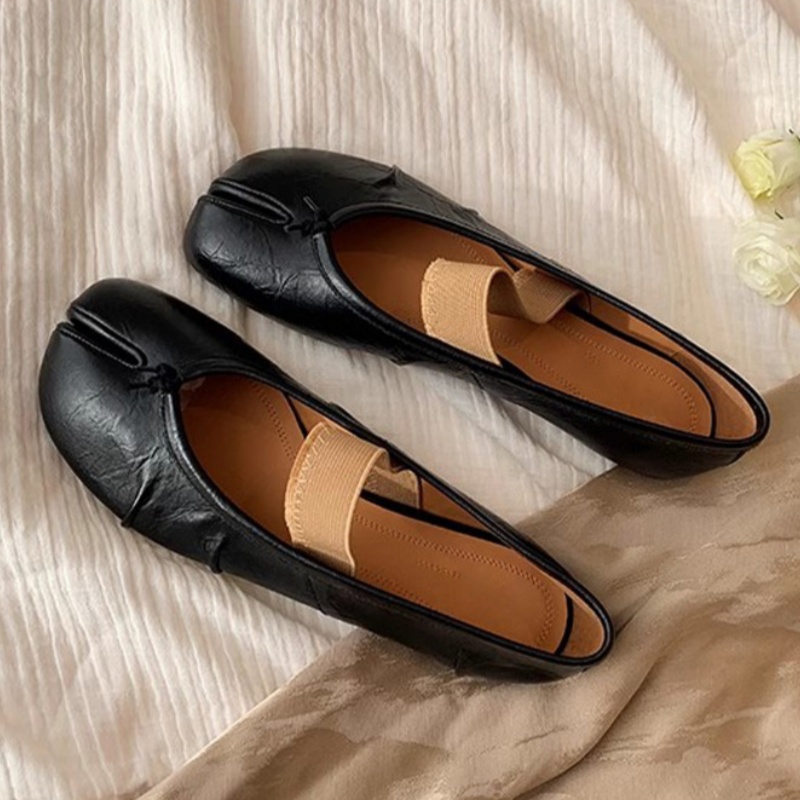 Retro Round Split Toe Flat sne - đánh giá và giá Espadrille Slip On