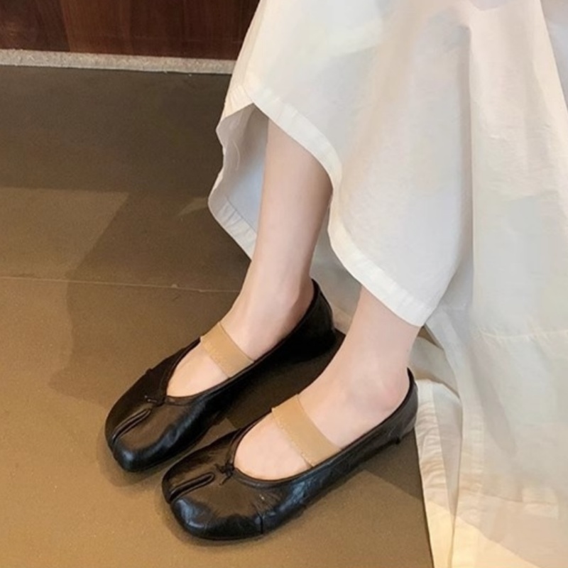 Retro Round Split Toe Flat sne - đánh giá và giá Espadrille Slip On