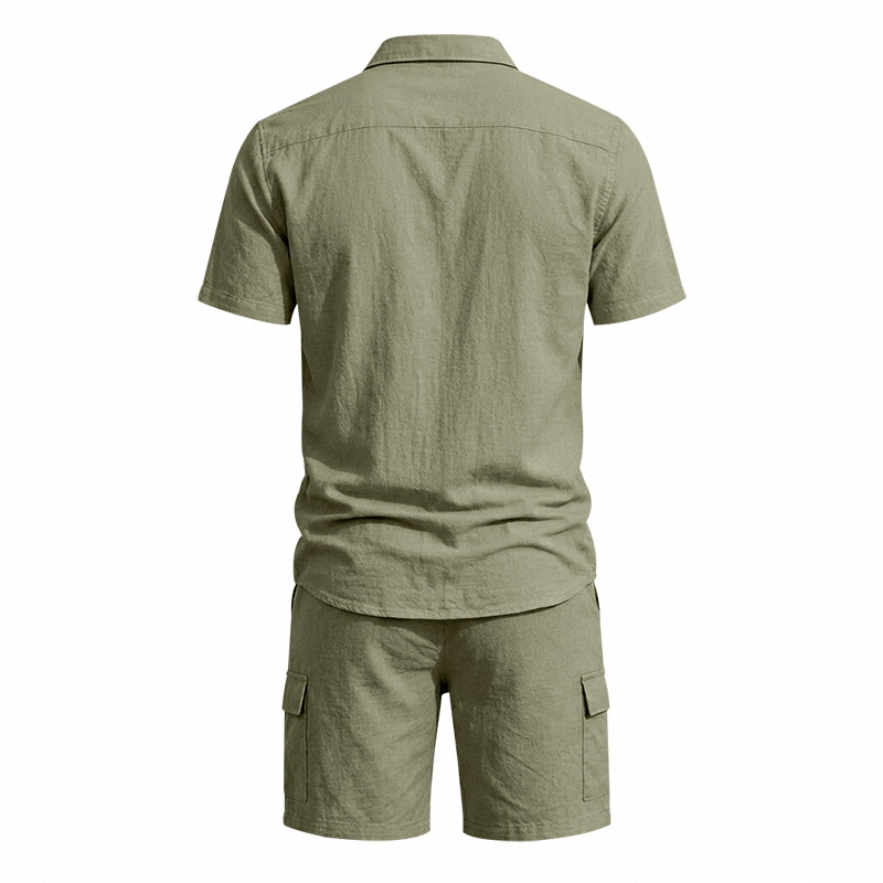 Men Summer American Linen Two  - đánh giá và giá Short Linen Drawstring